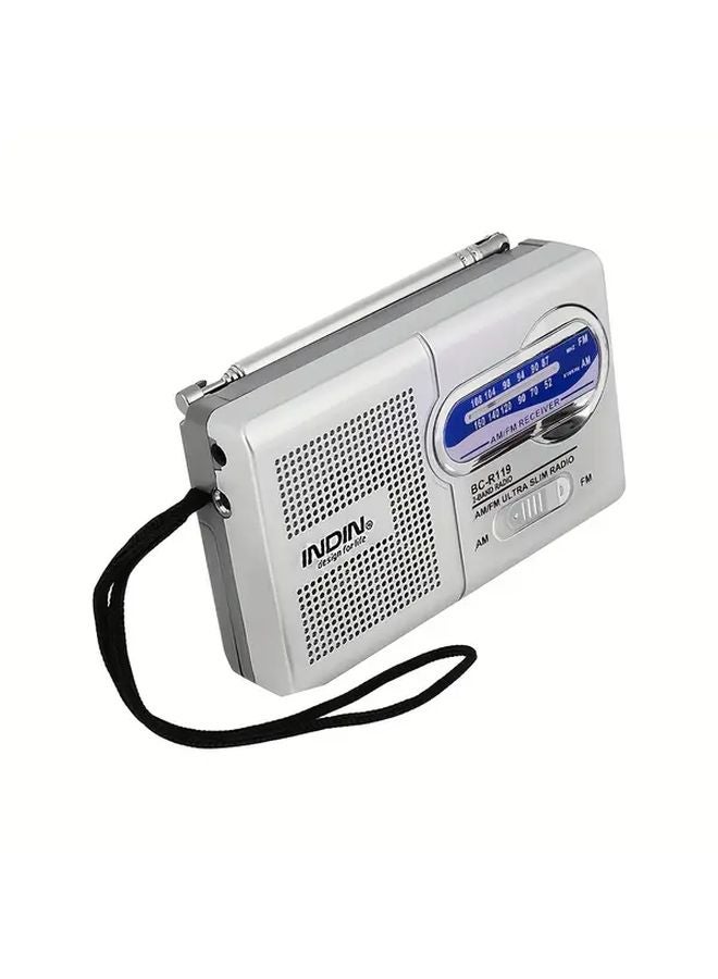 راديو AM/FM محمول مع شحن USB، وظيفة 3 في 1، متوافق مع السماعات، 1 قطعة - Image 5